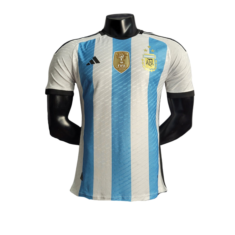 CAMISA ARGENTINA 2022 - CAMPEÃO DO MUNDO 3 ESTRELAS - JOGADOR 