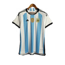 CAMISA ARGENTINA 2022 - CAMPEÃO DO MUNDO 3 ESTRELAS - TORCEDOR